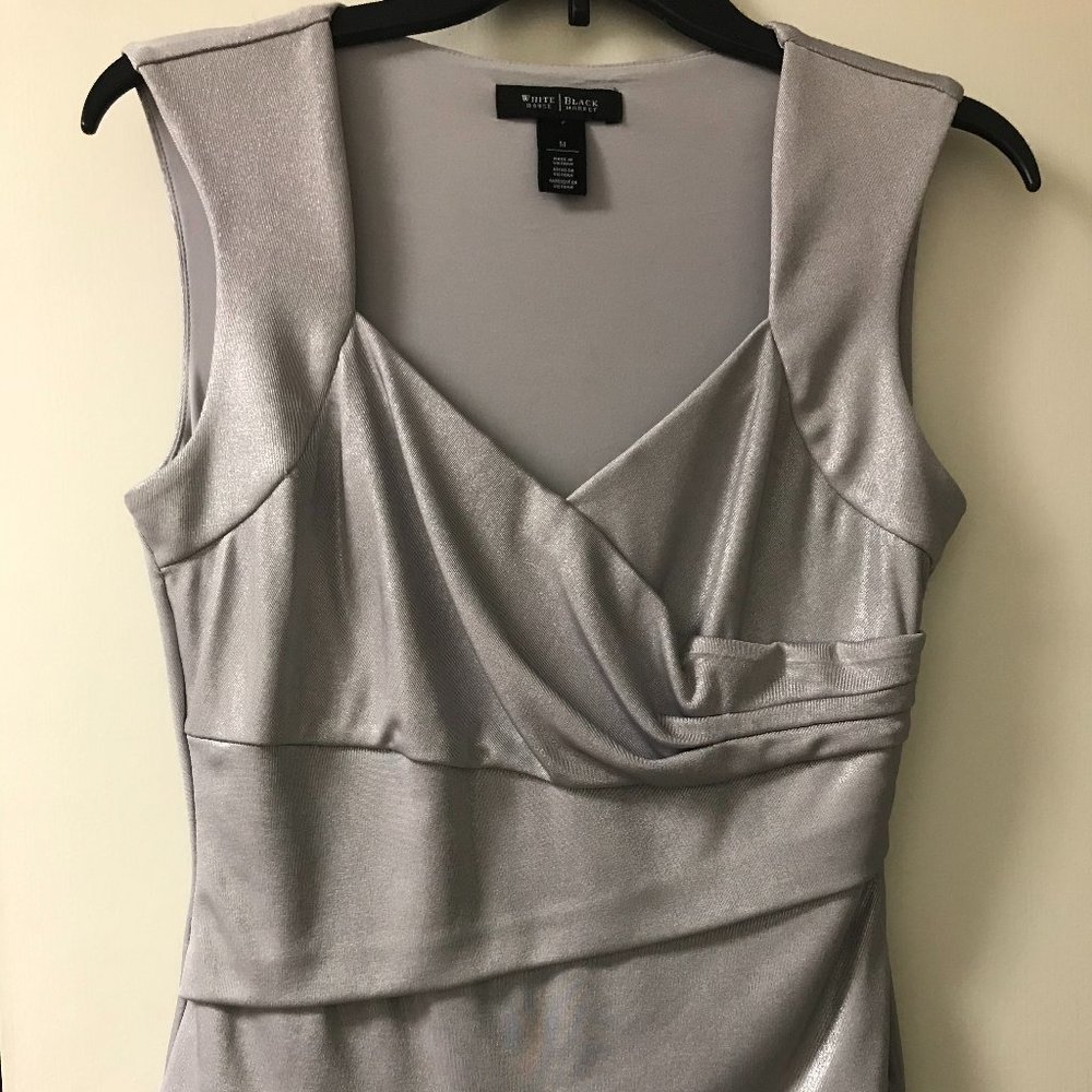 WHBM Instantly Slimming Silver Shimmer Tank